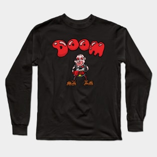 Doom Cartoon: Shotgun Guy Long Sleeve T-Shirt